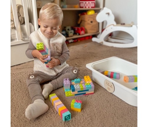 WOOPIE Klocki Soft Blocks Zestaw 99 Elementów w Pudełku