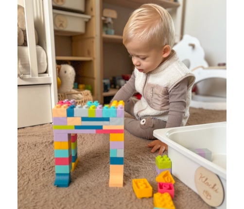 WOOPIE Klocki Soft Blocks Zestaw 99 Elementów w Pudełku