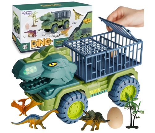 WOOPIE Ciężarówka Dinozaur Transporter Figurki