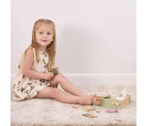 VIGA PolarB Drewniana Kasa Sklepowa Zielona