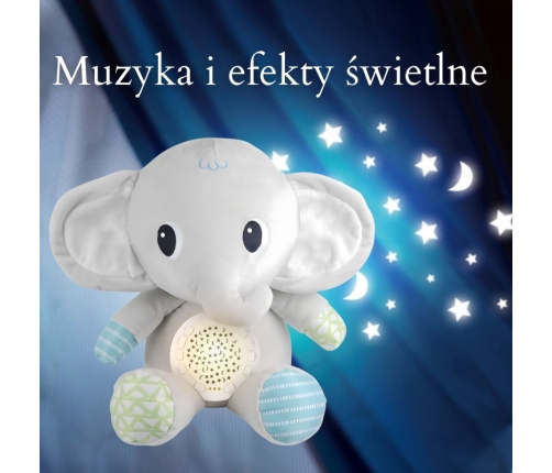 WOOPIE BABY Przytulanka Słonik Z Projektorem Uspokajacz 12 Melodii
