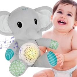 WOOPIE BABY Przytulanka Słonik Z Projektorem Uspokajacz 12 Melodii WOOPIE BABY Przytulanka Słonik Z Projektorem Uspokajacz 12 Melodii