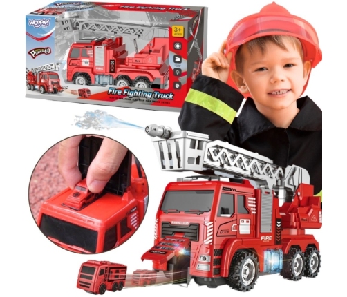 WOOPIE Interaktywny Wóz Strażacki z Ruchomą Drabiną