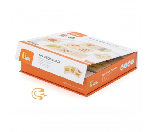 VIGA Zestaw Puzzli Odkrywaj Związki Między Naturą a Jedzeniem