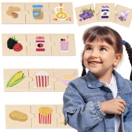 VIGA Zestaw Puzzli Odkrywaj Związki Między Naturą a Jedzeniem