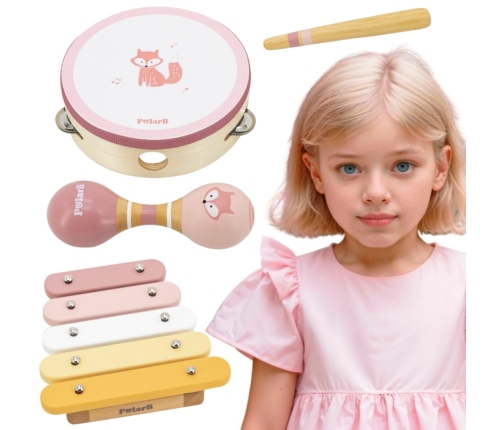 VIGA PolarB Zestaw Instrumentów Muzycznych Różowy