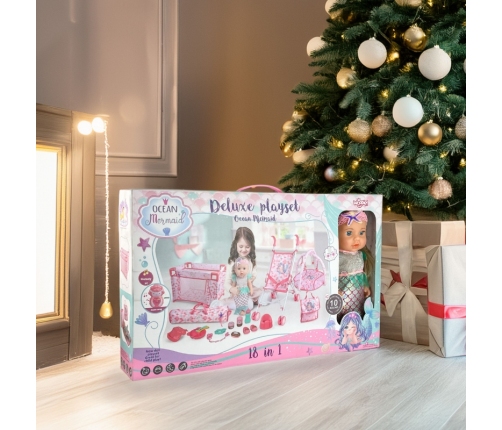 WOOPIE ROYAL Lalka Bobas Syrenka 18 Akcesorii