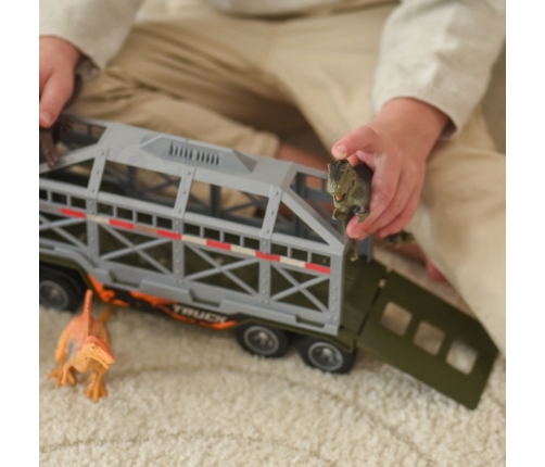 WOOPIE Ciężarówka Transporter Dinozaurów Auto z Dźwiękiem i Światłem