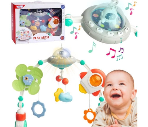 WOOPIE BABY Pałąk Łuk Zawieszka do Łóżeczka Wózka Fotelika Kosmos