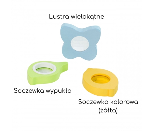 CLASSIC WORLD Eksperymenty Optyczne Zestaw Sensoryczny Trening Zmysłów 16 el.