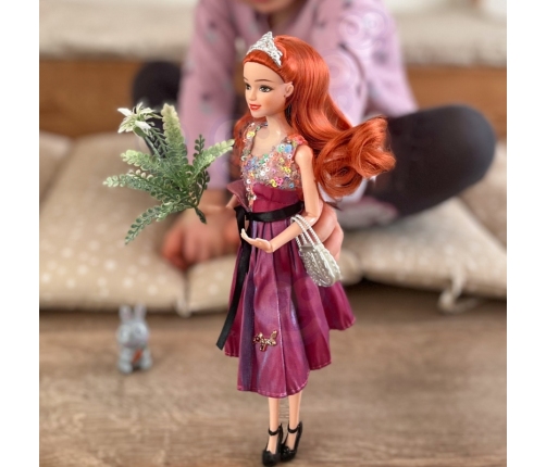 WOOPIE ROYAL Lalka Emi Style Fashion 32 cm - Stylowa Księżniczka w Różowej Sukni + Akcesoria