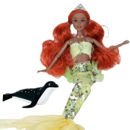 WOOPIE ROYAL Lalka Syrenka Emi Mermaid z Foką WOOPIE ROYAL Lalka Syrenka Emi Mermaid z Foką