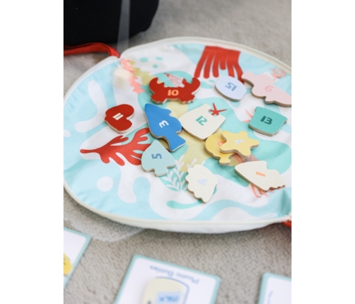 CLASSIC WORLD Edukacyjna Gra Łowienie Rybek na Magnes z Kartami do Nauki Liczenia