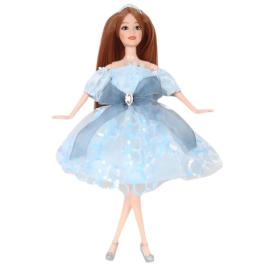 WOOPIE ROYAL Lalka Emi w Błękitnej Sukience Tiulowej