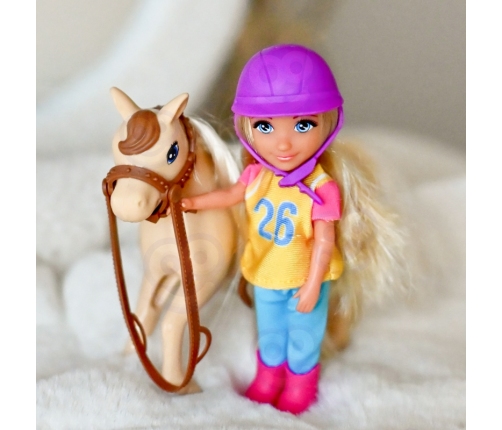 WOOPIE ROYAL Zestaw Laleczka Jeździec z Koniem