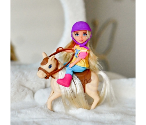 WOOPIE ROYAL Zestaw Laleczka Jeździec z Koniem