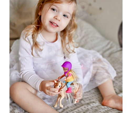 WOOPIE ROYAL Zestaw Laleczka Jeździec z Koniem