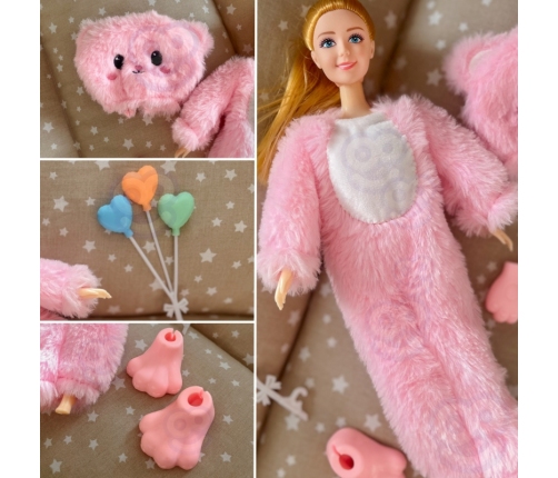 WOOPIE ROYAL Lalka w Przebraniu Różowego Misia Park Rozrywki