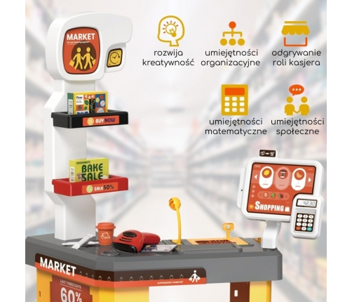 WOOPIE Interaktywny  Super Market dla Dzieci Akcesoria