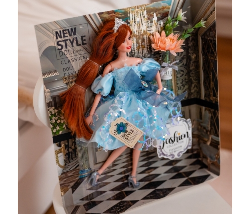 WOOPIE ROYAL Lalka Emi w Błękitnej Sukience Tiulowej