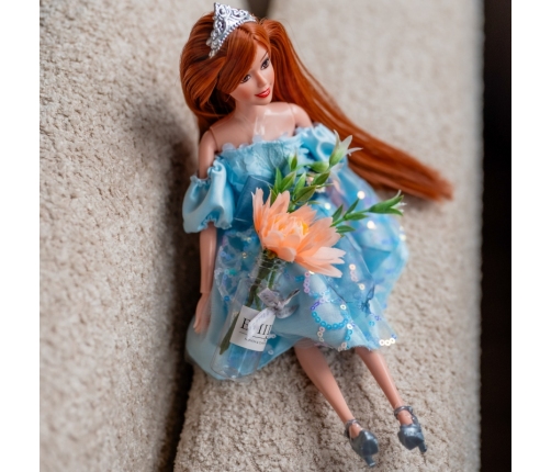 WOOPIE ROYAL Lalka Emi w Błękitnej Sukience Tiulowej