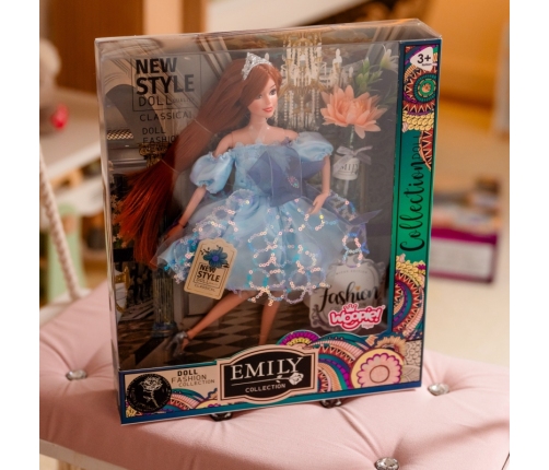 WOOPIE ROYAL Lalka Emi w Błękitnej Sukience Tiulowej