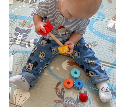 TOOKY TOY Box Pudełko XXL Montessori Edukacyjne 7w1 Sensoryczne 16-18 Mies.