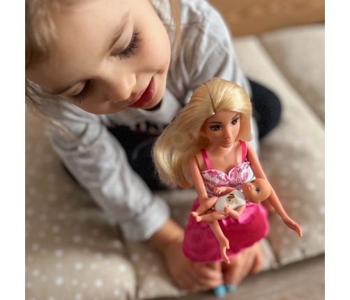 WOOPIE ROYAL Lalka Lily Bobas Krzesełko do Karmienia Zestaw Akcesoria