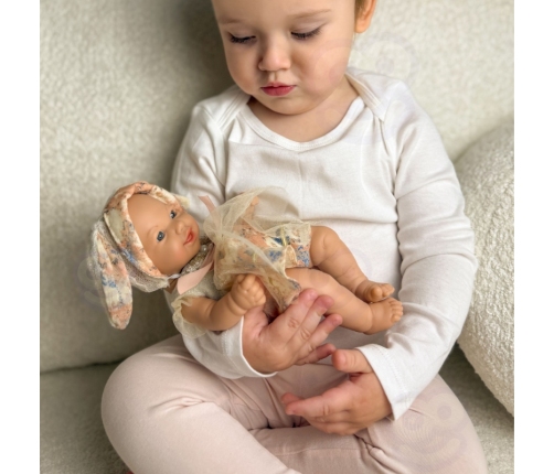 WOOPIE ROYAL Lalka Bobas 24 cm w Sukience i Czapeczce Króliczka