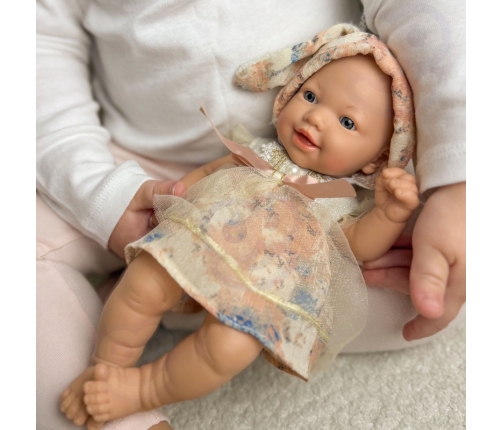 WOOPIE ROYAL Lalka Bobas 24 cm w Sukience i Czapeczce Króliczka