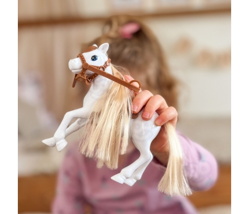 WOOPIE ROYAL Lalka Niki Zestaw z Koniem Samochodem i Przyczepą