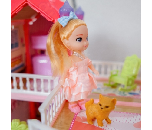 WOOPIE Domek Dla Lalek Willa Ogrodowa 156el.