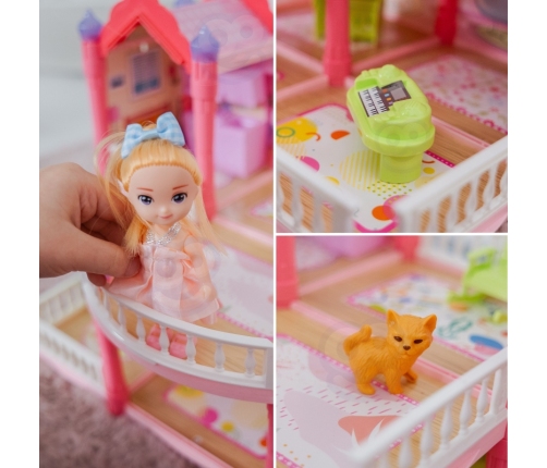 WOOPIE Domek Dla Lalek Willa Ogrodowa 156el.