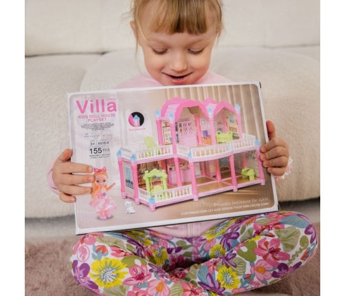 WOOPIE Domek Dla Lalek Willa Ogrodowa 156el.