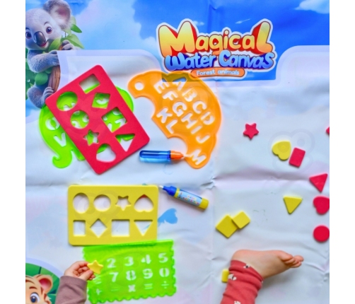 WOOPIE Mata Wodna do Malowania Safari Literki Cyferki