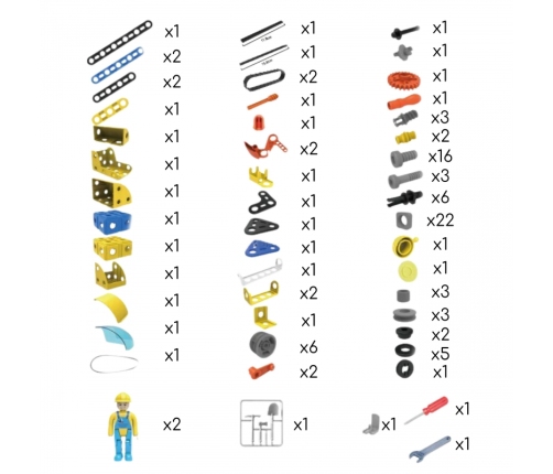 WOOPIE Klocki Konstrukcyjne Zbuduj Pojazdy Budowlane 8 Modeli STEAM