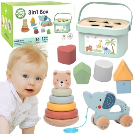 WOOPIE Сортер с игрушками 3 в 1