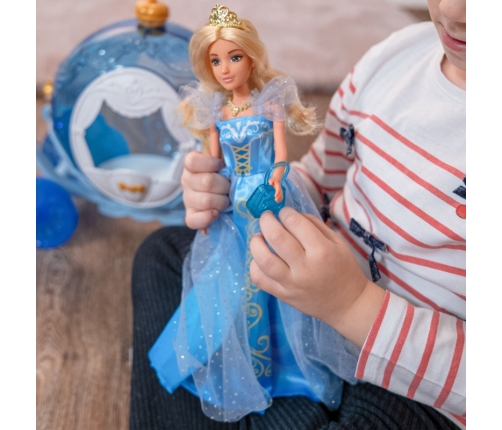 WOOPIE ROYAL Lalka Lodowa Księżniczka Lily i Magiczny Powóz Karoca Akcesoria