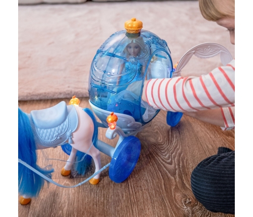 WOOPIE ROYAL Lalka Lodowa Księżniczka Lily i Magiczny Powóz Karoca Akcesoria