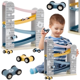 VIGA PolarB Drewniana Zjeżdżalnia Dla Samochodzików Tor Wyścigowy VIGA PolarB Drewniana Zjeżdżalnia Dla Samochodzików Tor Wyścigowy