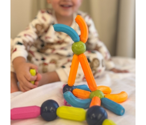 WOOPIE Magnetyczne Klocki Konstrukcyjne Pojazdy 52 el.