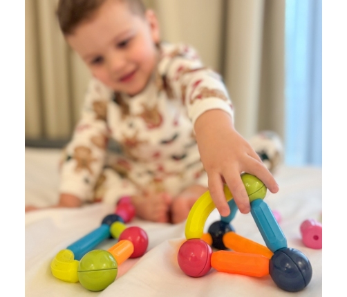 WOOPIE Magnetyczne Klocki Konstrukcyjne Pojazdy 52 el.