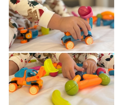 WOOPIE Magnetyczne Klocki Konstrukcyjne Pojazdy 52 el.