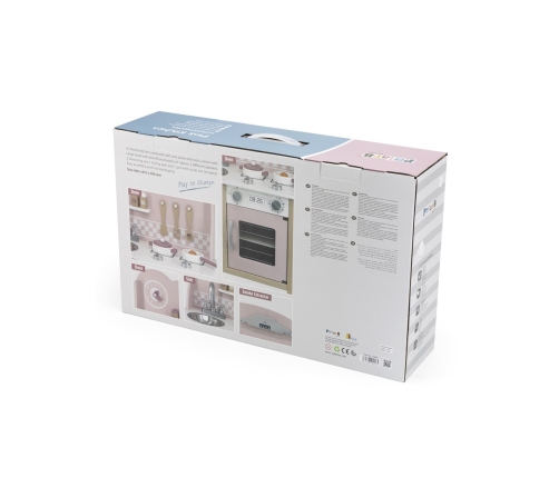 VIGA PolarB Drewniana Kuchnia z Akcesoriami Silver - Pink