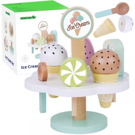 TOOKY TOY Drewniane Lody Magnetyczne na Stojaku