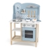 VIGA PolarB Drewniana Kuchnia z Akcesoriami Silver - Blue