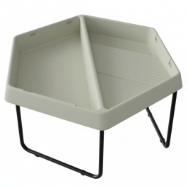 MASTERKIDZ Sześciokątny Stolik Do Zabawy Piaskiem i Wodą 2 Komory Regulowana Wysokość