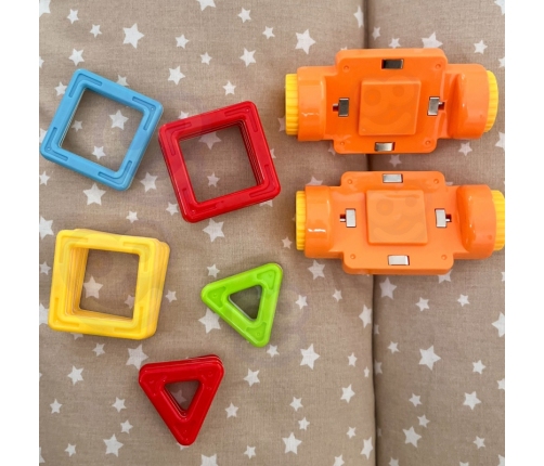 WOOPIE Klocki Magnetyczne Pojazd Mini Budowle 22el.