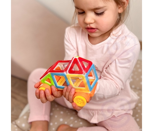 WOOPIE Klocki Magnetyczne Pojazd Mini Budowle 22el.