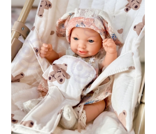 WOOPIE ROYAL Lalka Bobas 24 cm w Sukience i Czapeczce Króliczka